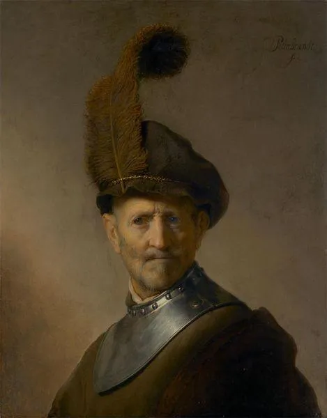 An Old Military Costume (Man With A Plume)